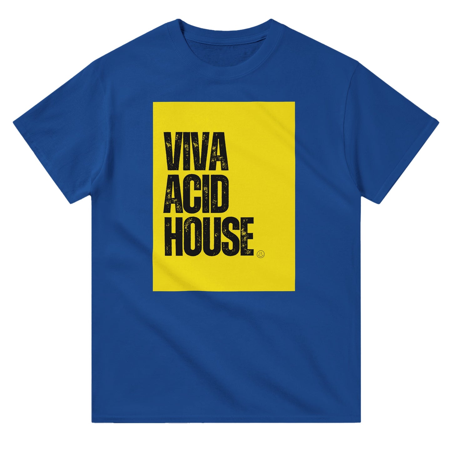 acid house rave t shirt from slogun blue