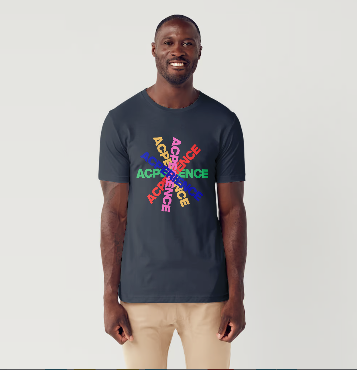 Acperience techno t shirt from slogun male model3