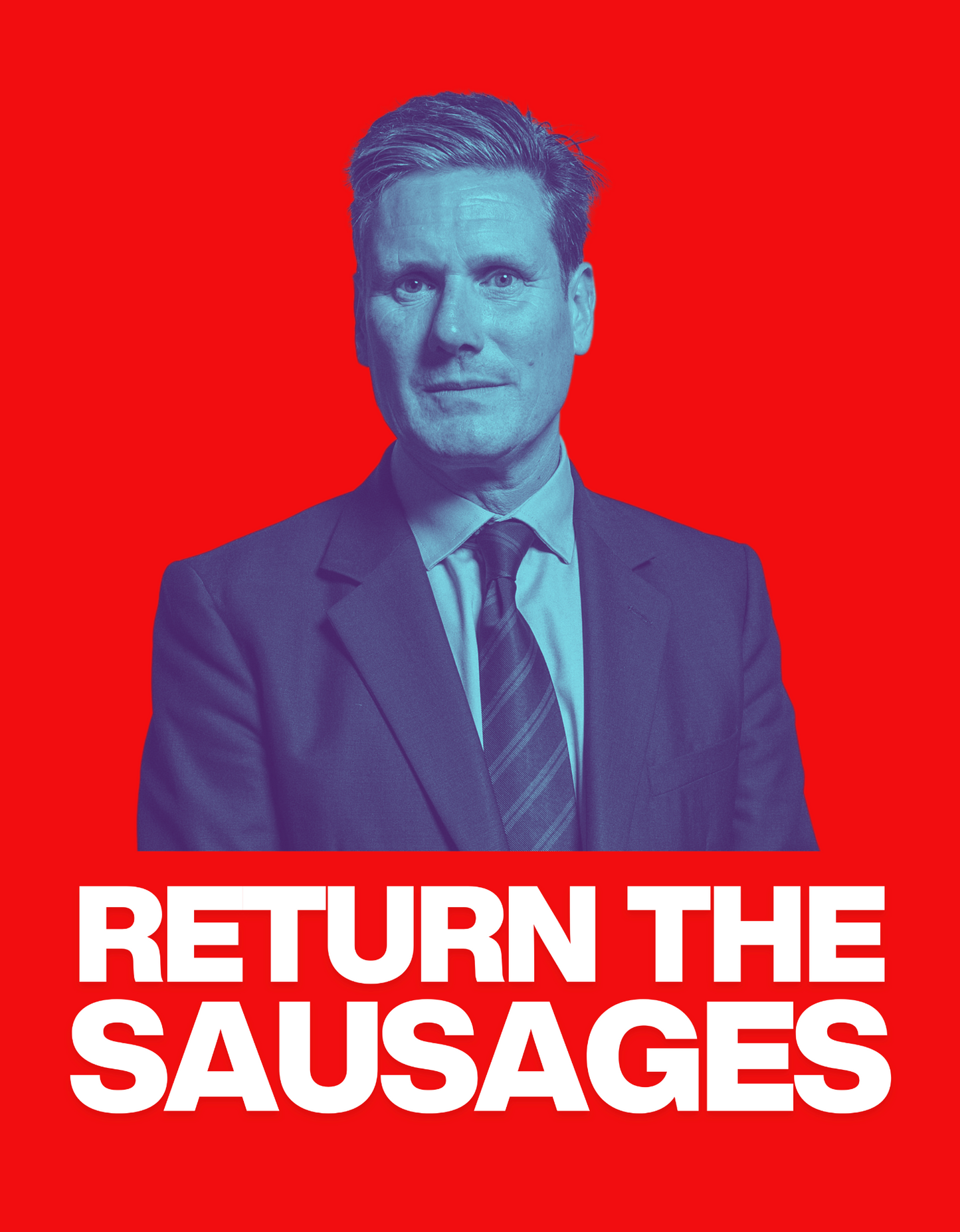Keir Starmer return the sausages t shirt from slogun design