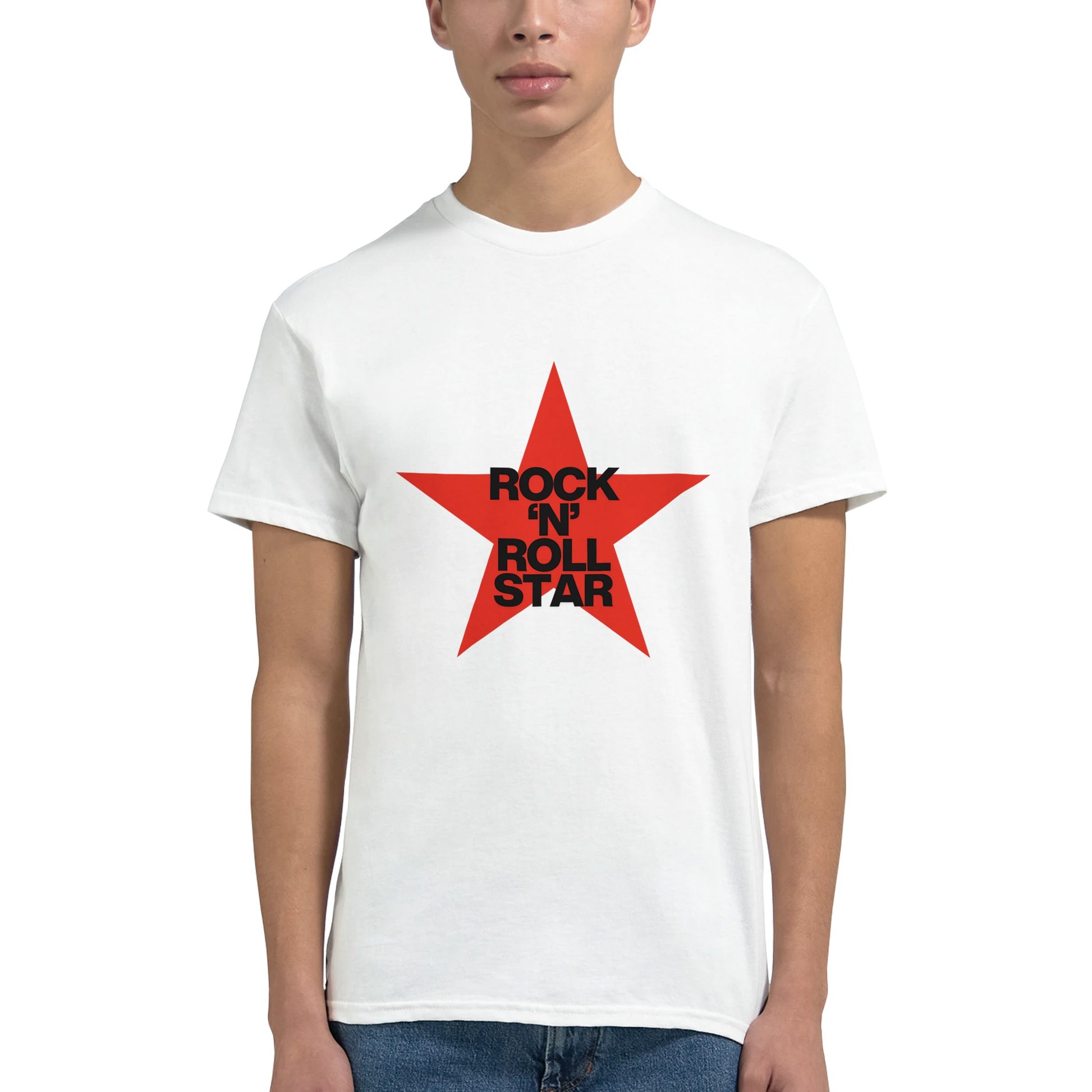 Oasis Rock n roll star tee from slogun male close