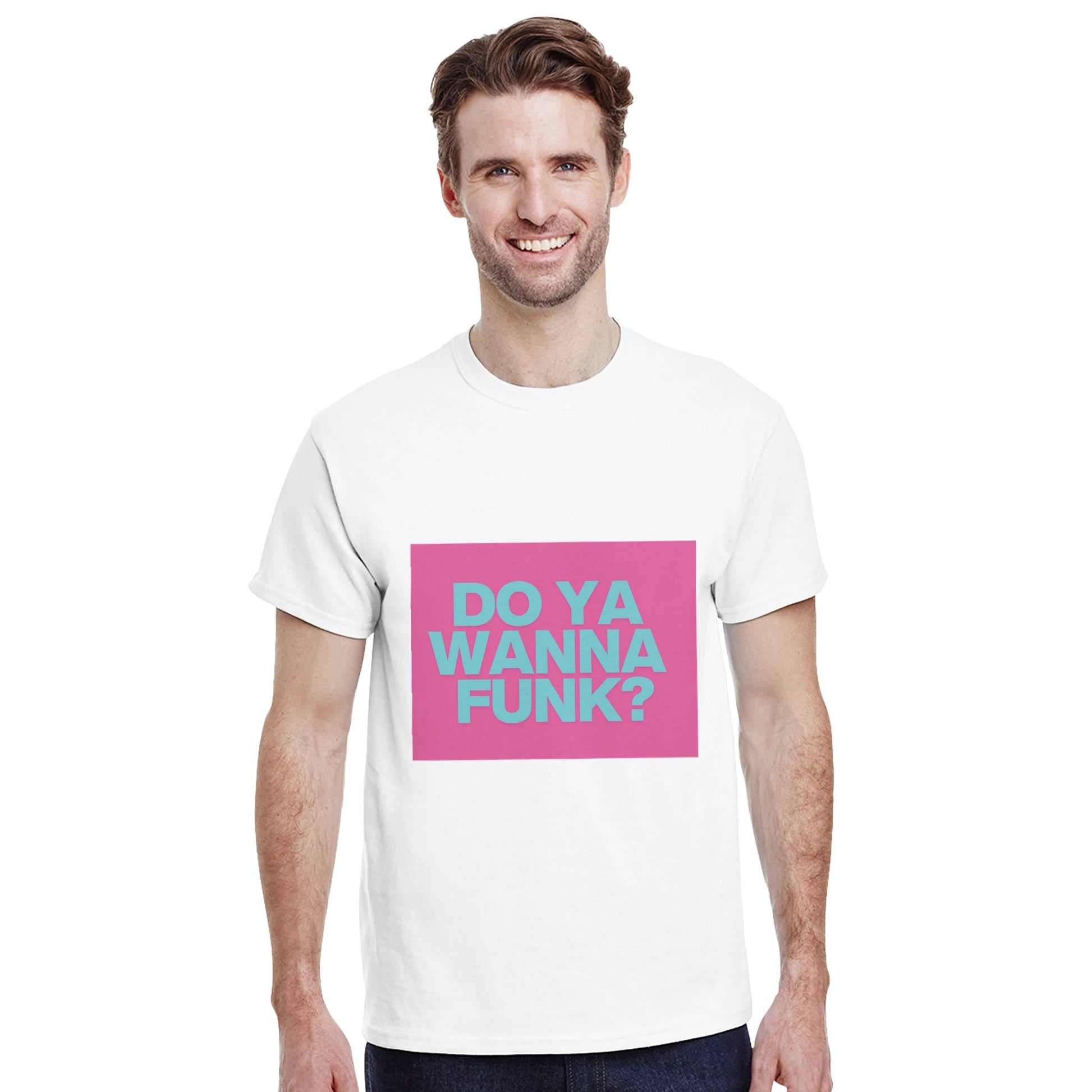 Sylvester disco t shirt from slogun male model