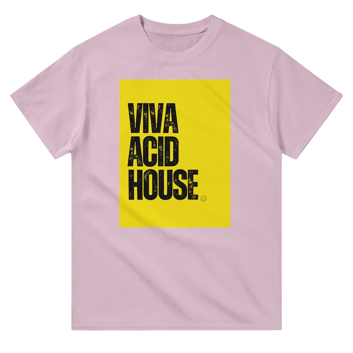acid house rave t shirt from slogun pink