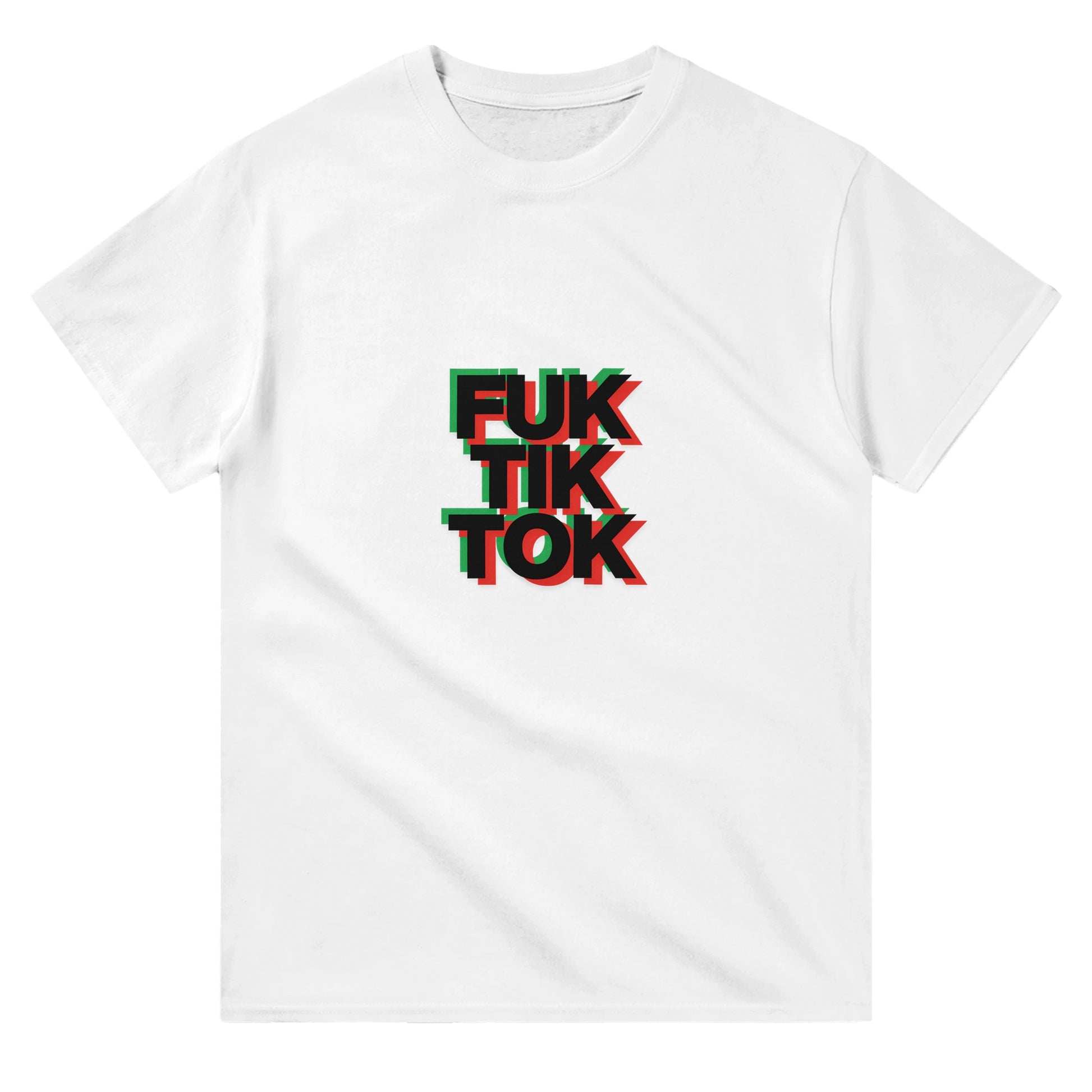 anti tiktok t-shirt from slogun white