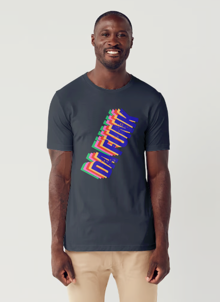 da funk daft punk t shirt from slogun male model