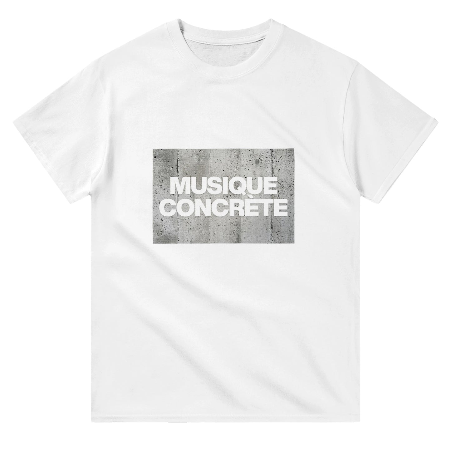 musique concrete t shirt from slogun white