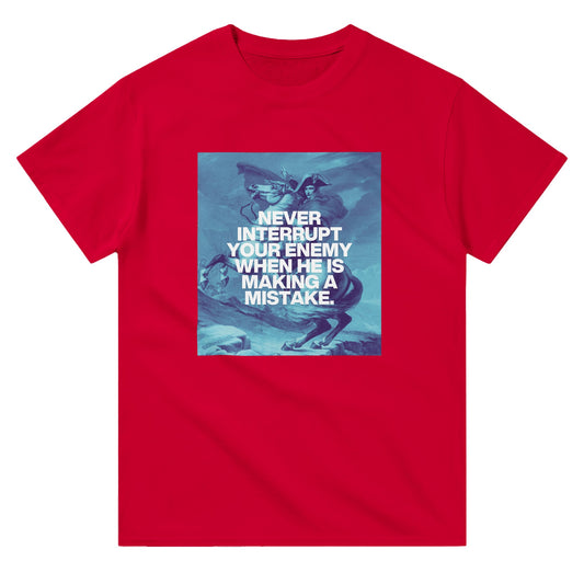 never interrupt your enemy t shirt from slogun