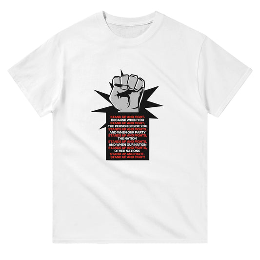 stand up and fight t shirt from slogun 