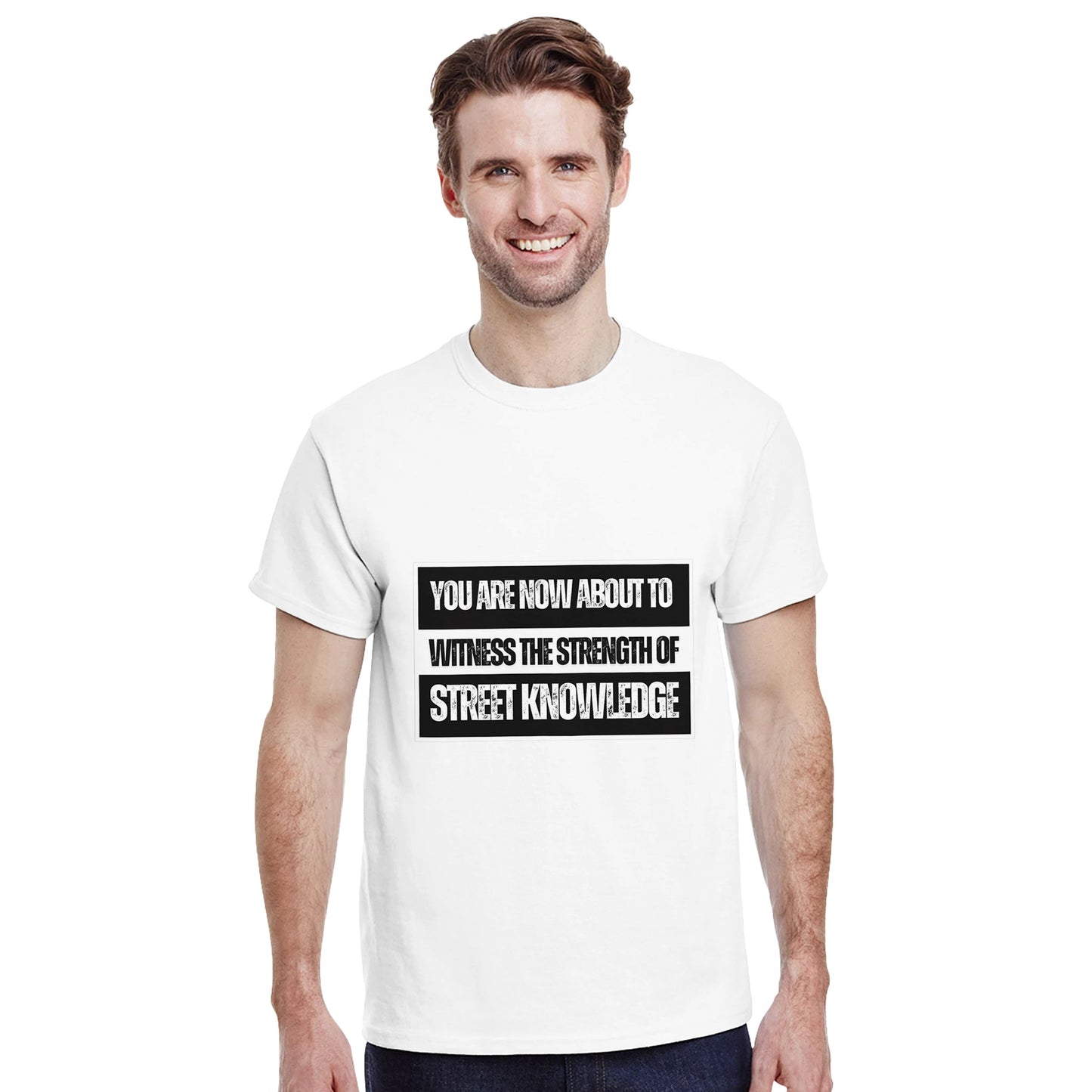 NWA straight outta compton t shirt from slogun male model older
