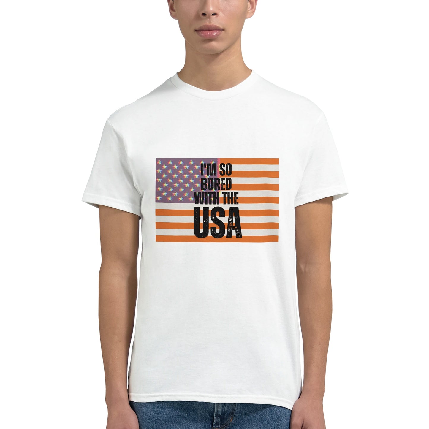 The Clash t shirt from slogun male model close