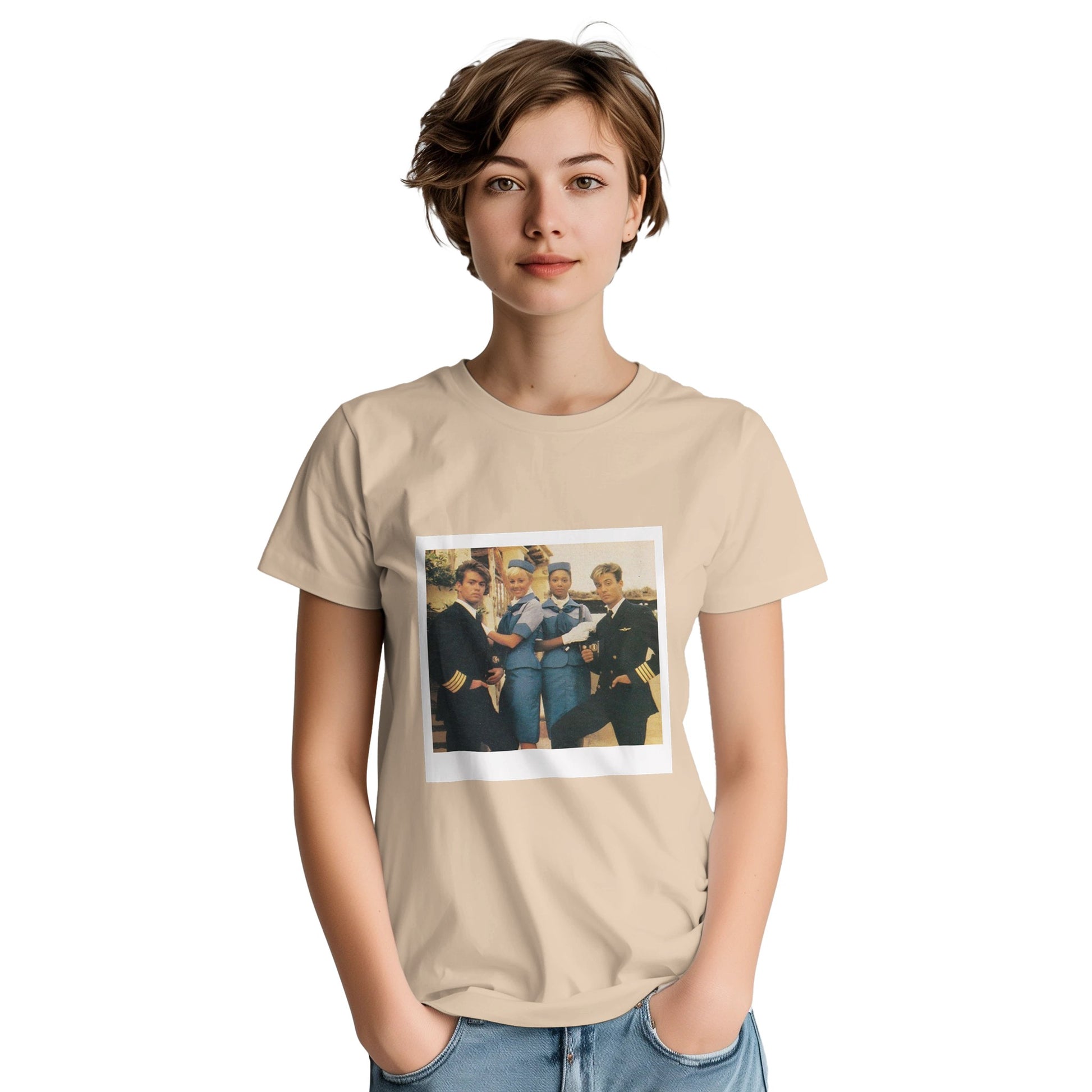wham t shirt club tropicana from slogun female model